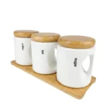 Set kuhinjskih posuda 3/1 sa drvenim postoljem