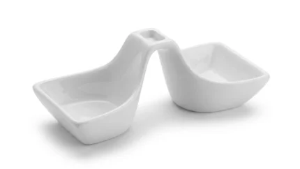 Keramička posuda za serviranje (slanik) – dvodelni set
